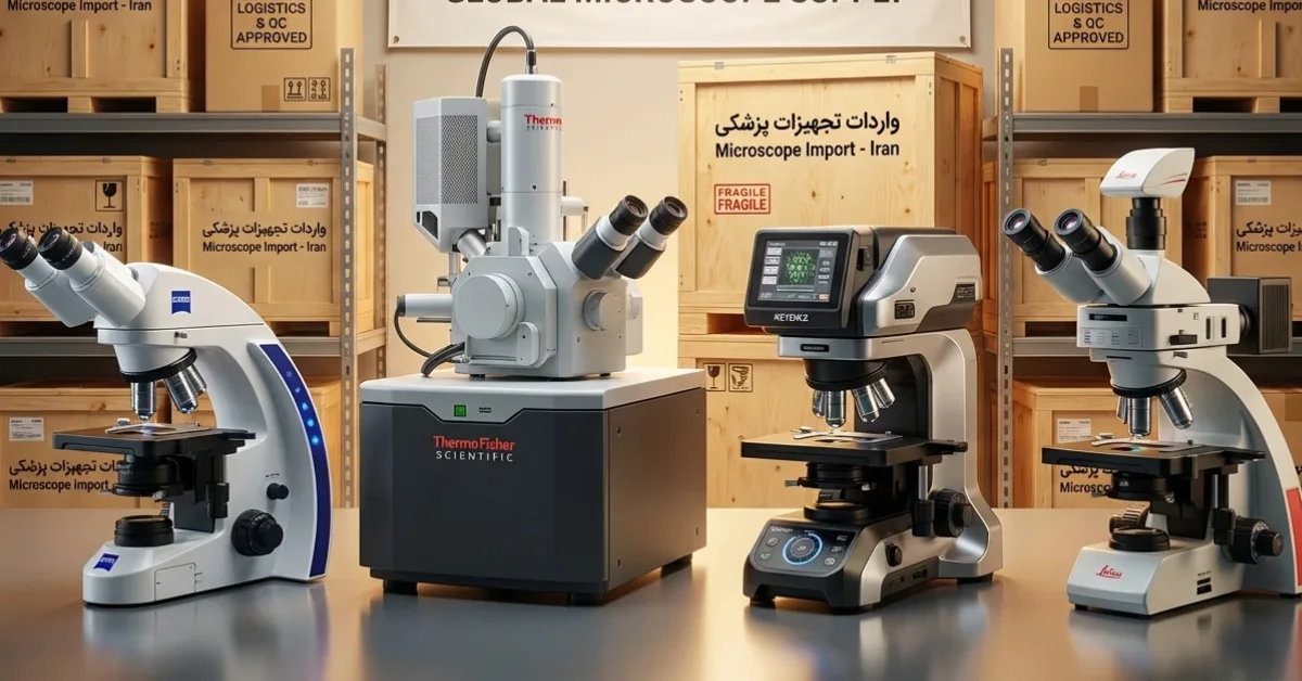 واردات انواع میکروسکوپ؛ بدون شکست، بدون تاخیر! 